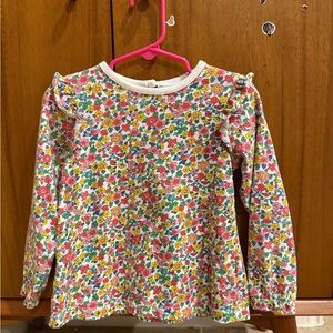 Mini Boden Colorful Floral Long Sleeve Tee
